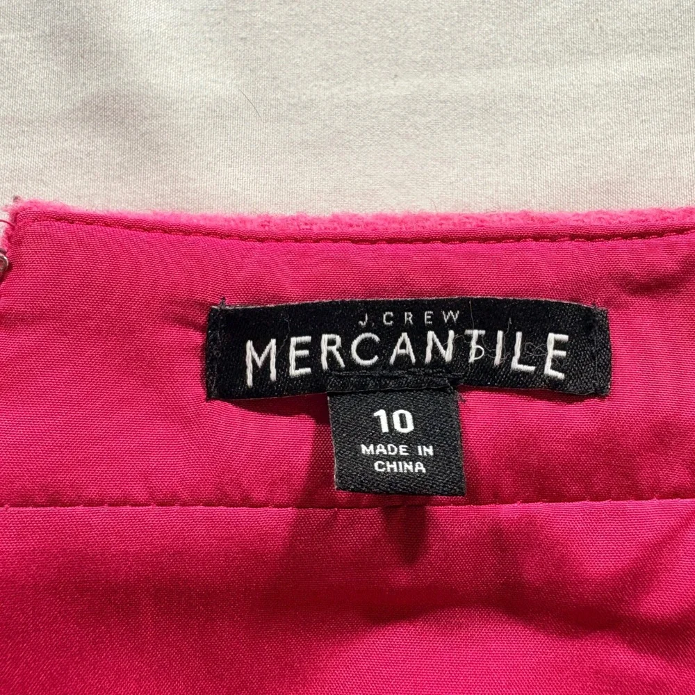 J.Crew Mercantile Wool Blend Mini Skirt Womens 10 Pink Pencil Professional